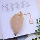 School Stationery Festival Gift Metal Bookmarks for Books Cartoon Leaf Office D2