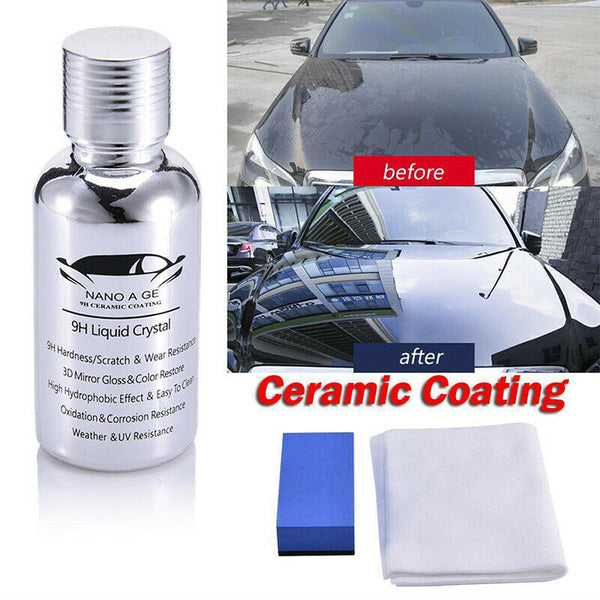 Nano Car Coating Liquid Glass 9H Crystal Hardness Polish High Gloss Bond Cera %o