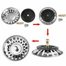 Steel Drain Cover Kitchen Water Sink Drainer Strainer Disposal Stopper Plug E2R8