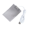 Metal Heating Pad Hand Warmer Heated Insole USB Heating Film Electric Heat Mat