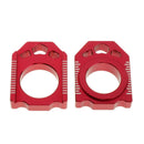 2x Motorcycle CNC Rear Adjuster Block Chain Fit for  CRF250X CRF 450