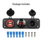 12V Car Boat Cigarette Lighter Socket w/ Dual USB Port Adapter Charger Panel