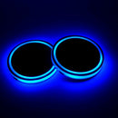 Car Led Light Water Bottle Mat Coaster Anti-Slip Colorful Light Coaster Cha
