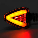 Motorcycle Turn Signal Light Bulb, 1Pair LED Turn Signal Daytime Running Li
