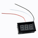 Mini panel Meter voltage display voltmeter DC 0-200 V 20 mA Green three cab
