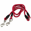 Nylon Duplex Double Coupler Twin Lead Two Way Two Pet Dogs Walking Leash Sa I7C3