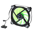 120mm Ultra Silent Computer PC Case Cooling Fan 11-Blade 4 Pin/3 Pin Green