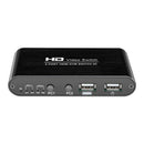 2 Port HDMI KVM 4K Switcher Splitter for Sharing Monitor Keyboard Mice Mouse Ew