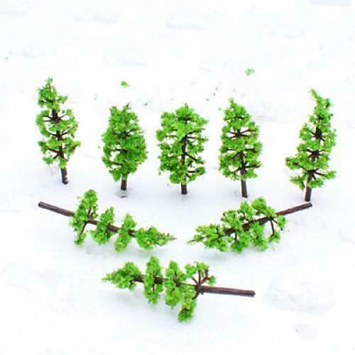 100 Fir Tree Models for Park Train Railway Landscape Layout 1:160 to 1:220 Scale