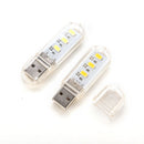 PortableKeychain USB Power 3 LED WhiteNight Light U Disk Shape Lamp Cover SEAU