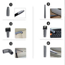 9 PCS Vacuum Cleaner Attachment Accessories Nozzle Tube Connecto Brush Head P5R6