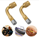 Car Air Tire Tyre Valve Extension Stem Extender Brass 90 Degree VVALV8770