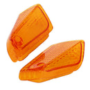 (1PAIR) Motorcycle Front Turning Signal Light Lens Amber for Kawasaki ZZR250