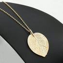 Women Lucky Golden Leaf Pendant Necklace Long Chain Sweater Jewelry G Ew