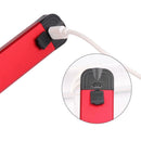 SMD+COB+Red LED Flashlight 5 Modes Rechargeable Torch Glare Lamp w/ Magnet