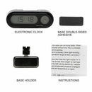 12V LCD Digital LED Car Electronic Time Clock Thermometer With Backlight new