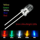 5 colors 100x 5mm Led Diodes Water Clear Red Green Blue Yellow White Mix Kits OZ