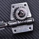 4set Chrome Open Bass Guitar Part Machine Heads Knob Tuning Peg Tuner Right Hand