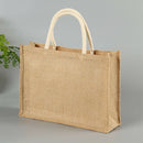 Travel Jute Tote Women Handbag Casual Eco-friendly Storage Pouch With Handle