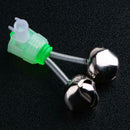 10pcs Twin Bell Fishing Bite Alarms Outdoor Night Fishing Rod Tip Clips A
