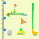 Golf Putter Set Kids Plastic Golf Outdoor Game Kit Club Caddy Ball Fun Play3 Kw