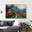 Diamond Painting Spring Landscape Embroidery Cross Stitch Crystal Painting