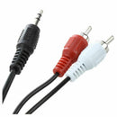3.5mm to 2 RCA Stereo Audio Cable Male Jack for Ipod MP3 1.2M O4E1