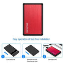 2.5 inch Hard Disk Mobile Case USB 3.0 to SATA HDD SSD Enclosure (Red) A