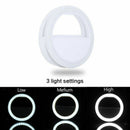 Selfie Phone Ring Light, 3-Level Adjustable Brightness On-Video Clips On Night