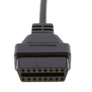 17 Pin OBD1 Male To OBD 2 II 16 Pin Female Socket