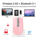 2.4GHz Receiver Bluetooth Mouse 1600DPI Wireless Mute Gaming Mice for Laptop PC