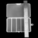 Plastic 5 Compartments Fishing Lure Bait Hook Tackle Storage Box Case Conta A