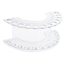 Multi-functional & Practical Acrylic 12 Holes Clear Brush Holder Organizers and