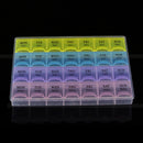 1x Weekly 28 Days Tablet Pill Box Holder Medicine Storage Organizer Case CC