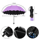 New Lady Princess Magic Flowers Dome Parasol Sun/Rain Folding Umbrella Prai