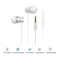 M305 Volume Control Earphones HIFI Stereo Earbuds Super Bass In-ear Headset