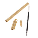 15.5cm Ball Pointed Gel Pen Brass High Quality w/ Bag Case for Birthday Gift