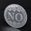 Commemorative Coin Floral YES NO Letter Collection Arts Souvenir Gadge Gifts