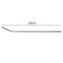 Reusable Stainless Steel Drinking Tube Straw Bend Pipette Suction Pipes