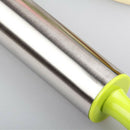 1Pc Stainless Steel Fondant Rolling Pin Cake Decoration Dough Roller Plasti D4F1