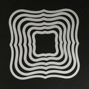 6Pcst Wavy Square Frames Cutting Dies Stencils For DIY Scrapbooking Pape hv2n