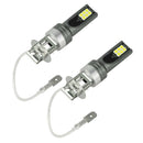 H3 3030 12LED 1200LM Fog Driving Lights DRL Headlight Kit Bulbs 6500K White
