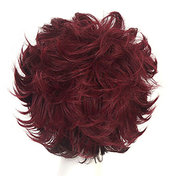 Anime Demon Slayer: Kimetsu no Yaiba Kamado Tanjirou Wine Red Wig Hair Cosplay3C