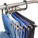 4pcs Pants Rack Shelves 5 in 1 Stainless Steel Multi-functional Wardrobe  KCP