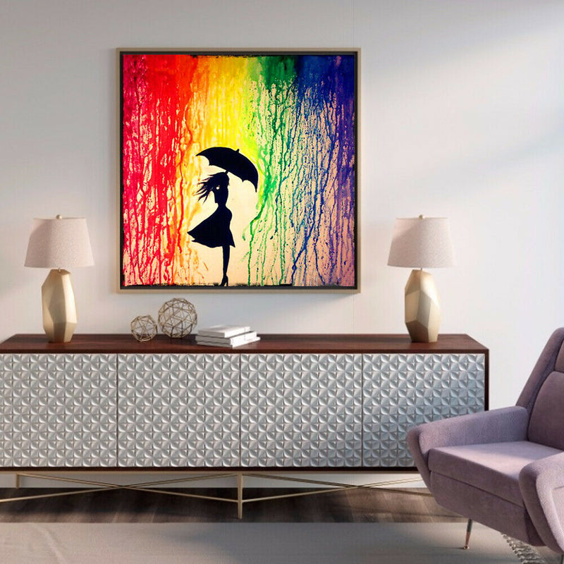 DIY Umbrella Girl Ornament Diamond Painting 5D Kit Full Round Drill Drawing