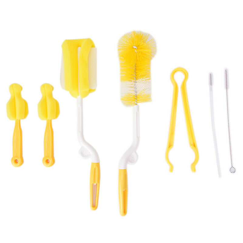 7Pcs Baby Bottle Sponge Brush Cup Glass Washing Cleaning Kitchen Cleaner To T Kw