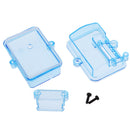 Waterproof Receiver Box for 1/10 Traxxas Slash 4x4 Truck - Transparent Blue