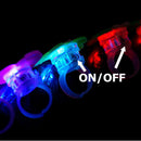 Kids Christmas Festival Electronic Glitter Shiny Finger Decor Rings Supply