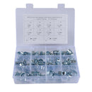 60Pcs Hose Clamps Assortment Kit - 304 Stainless Steel Adjustable Fuel Line