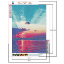 Full Drill Diamond Painting DIY Novelty Seaside Rhinestone Picture (WT012)